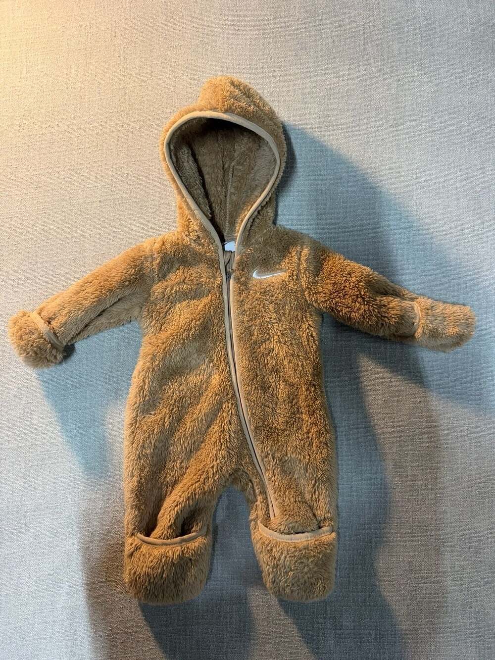 Nike Faux Fur Sherpa Fleece Hooded Coverall Snowsuit 3M